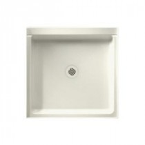 36 in. x 36 in. Solid Surface Single Threshold Shower Floor in Bisque