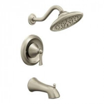 Wynford 1-Handle Moentrol Tub and Shower Faucet Trim Kit in Brushed Nickel (Valve Sold Separately)