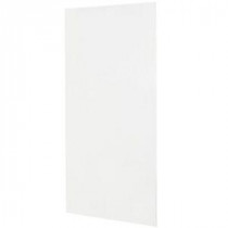 36 in. x 72 in. 1-piece Easy Up Adhesive Shower Wall Panel in White
