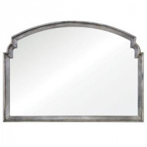 29.25 in. x 41.875 in. Silver Arch Top Framed Mirror