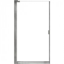 Classic 30-1/8 in. x 66 in. Semi-Framed Pivot Shower Door in Silver