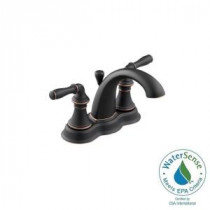 Devonshire 4 in. 2-Handle Low-Arc Bathroom Faucet in Oil Rubbed Bronze