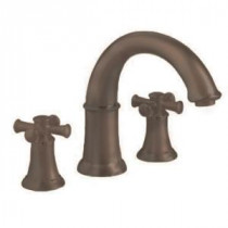 Portsmouth Cross 2-Handle Deck-Mount Roman Tub Faucet in Oil Rubbed Bronze