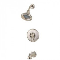 Portola Single-Handle 3-Spray Tub and Shower Faucet Trim Kit in Brushed Nickel (Valve Not Included)
