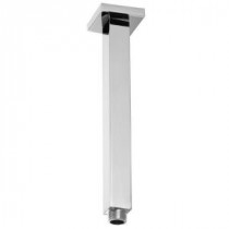 1/2 in. IPS True Square Ceiling Style Shower Arm with Square Flange, Polished Chrome