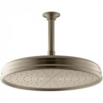 Traditional 1-Spray 8 in. Round Rainhead Showerhead in Vibrant Brushed Bronze