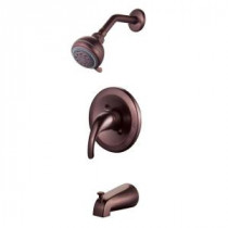 Pressure Balanced Single-Handle 2-Spray Tub and Shower Faucet in Oil Rubbed Bronze