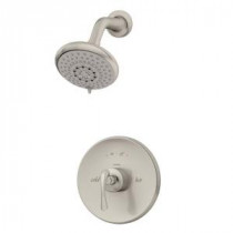 Ballina Single-Handle 3-Spray Shower Faucet in Satin Nickel