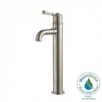 Solinder Single Hole Single-Handle Vessel Bathroom Faucet in Brushed Nickel