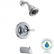 Classic 1-Handle Thermostatic Tub and Shower Faucet Trim Kit in Chrome (Valve Not Included)