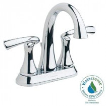 Brenna 4 in. Centerset 2-Handle Mid-Arc Bathroom Faucet in Chrome