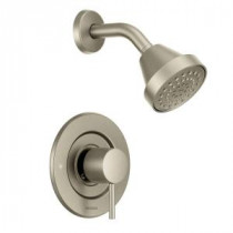 Align 1-Handle Posi-Temp Shower Faucet Trim Kit in Brushed Nickel (Valve Not Included)