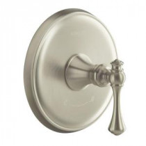 Revival 1-Handle Thermostatic Valve Trim Kit in Vibrant Brushed Nickel (Valve Not Included)