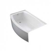 Expanse 5 ft. Left-Hand Drain Acrylic Bathtub in White