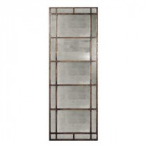 79 in. x 29 in. Antiqued Rustic-Bronze Rectangle Framed Mirror