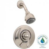 Allura 1-Handle Shower Faucet with Integral Stops in Satin Nickel
