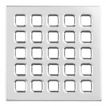 4 in. Chrome Professional Grate Kit Assembly