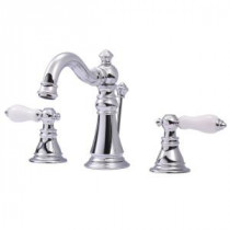 Classic 8 in. Widespread 2-Handle High-Arc Bathroom Faucet in Chrome