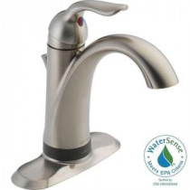 Lahara Single Hole Single-Handle Bathroom Faucet in Stainless with Touch2O.xt Technology