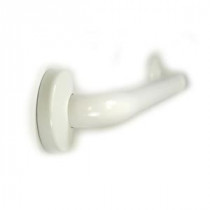 Premium Series 18 in. x 1.25 in. Pure Elegance Grab Bar in White Nylon Finish (21 in. Overall Length)