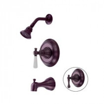 1100 Series Single Handle Pressure Balance Tub and Shower in Oil Rubbed Bronze