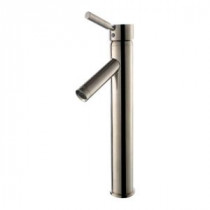 Sheven Single Hole Single-Handle High Arc Bathroom Faucet in Satin Nickel
