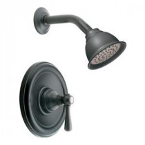 Kingsley Posi-Temp Single-Handle 1-Spray Shower Faucet Trim Kit in Wrought Iron