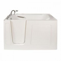 Long 5 ft. x 32 in. Walk-In Bathtub in White with Right Drain/Door