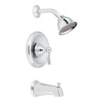 Kingsley 1-Handle Posi-Temp Tub and Shower Faucet Trim Kit in Chrome (Valve Sold Separately)