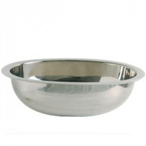 Simply Stainless Drop-in Oval Bathroom Sink in Polished Stainless-Steel