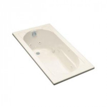 Devonshire 5 ft. Whirlpool Tub with Heater and Reversible Drain in Almond