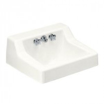Hampton Wall-Mount Bathroom Sink in White