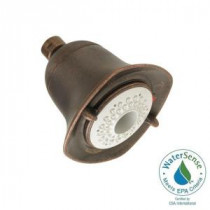 FloWise Square Water-Saving 3-Spray 4.625 in. Showerhead in Oil Rubbed Bronze