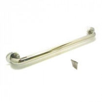 Premium Series 32 in. x 1.5 in. Grab Bar in Polished Stainless Steel (35 in. Overall Length)
