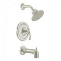Icon Posi-Temp 1-Handle Tub and Shower Trim Kit in Brushed Nickel (Valve Sold Separately)