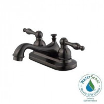 Saratoga 4 in. Centerset 2-Handle Bathroom Faucet in Brushed Bronze