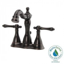 Bellver 4 in. Centerset 2-Handle Mid-Arc Bathroom Faucet in Oil Rubbed Bronze