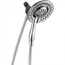 Two-in-One 3-Spray Hand Shower and Shower Head Combo Kit in Chrome