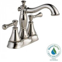 Cassidy 4 in. Centerset 2-Handle High-Arc Bathroom Faucet in Polished Nickel
