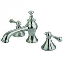 8 in. Widespread 2-Handle Mid-Arc Bathroom Faucet in Polished Chrome