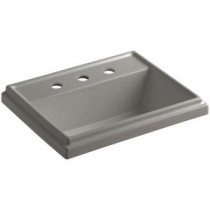 Tresham Vitreous China Drop-in Bathroom Sink in Cashmere