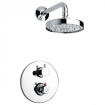 Elba Thermostatic 2-Handle 1-Spray Shower Faucet in Polished Chrome