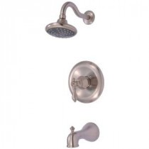 Signature 1-Handle Tub and 1-Spray Shower Faucet in Brushed Nickel