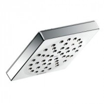 90-Degree 1-Spray 6 in. Rainshower Showerhead Featuring Immersion in Chrome