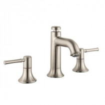Talis C 8 in. Widespread 2-Handle Mid-Arc Bathroom Faucet in Brushed Nickel