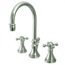 Victorian 8 in. Widespread 2-Handle Bathroom Faucet in Polished Chrome