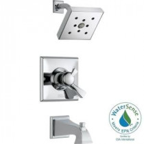 Dryden 1-Handle H2Okinetic Tub and Shower Faucet Trim Kit in Chrome (Valve Not Included)