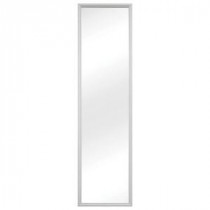 49.5 in. H x 13.375 in. W White Door Framed Mirror