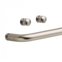 Simplicity Handle with Knobs for Sliding Shower or Tub Door in Nickel (Step 3)