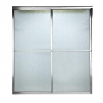 Prestige 59.5 in. x 58-1/2 in. Framed Bypass Shower Door in Silver with Rain Glass